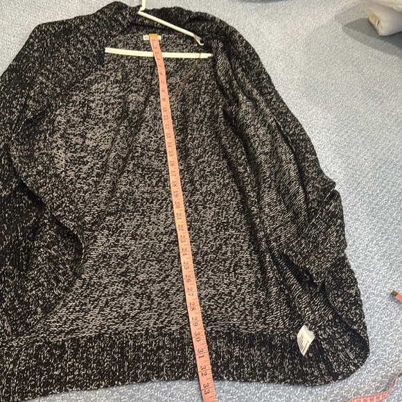 Merona Women’s Long Sleeve Cardigan Sweater jacket Knit black/ white - Picture 17 of 17